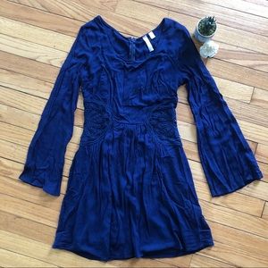 Navy Blue BoHo Dress